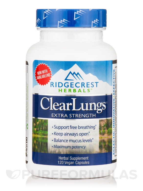 ClearLungs® - Extra Strength - 120 Vegan Capsules