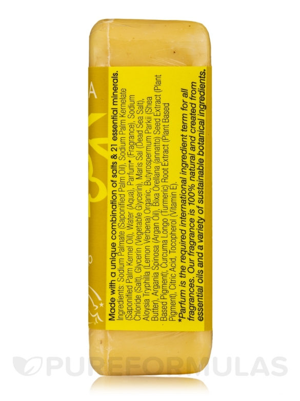 Lemon Sage - Triple Milled Mineral Soap Bar with Argan Oil & Shea Butter - 7 oz (200 Grams) - Alternate View 2