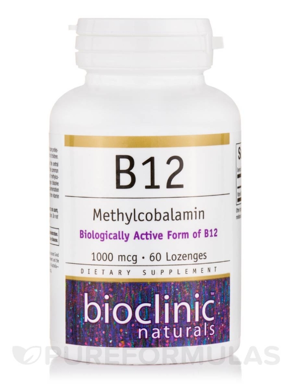 B12 Methylcobalamin 1000 mcg - 60 Lozenges