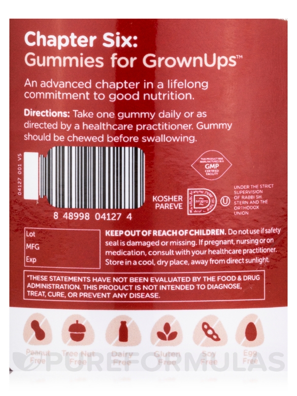 Chapter Six Apple Cider Vinegar Gummies - 60 Gummies - Alternate View 4