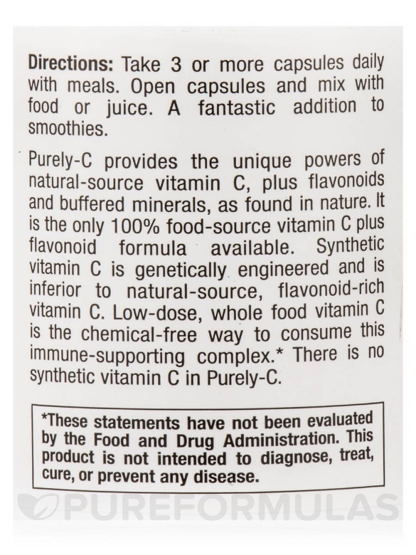 Purely-C (Wild & Raw) 700 mg - 90 Vegie Capsules - Alternate View 4