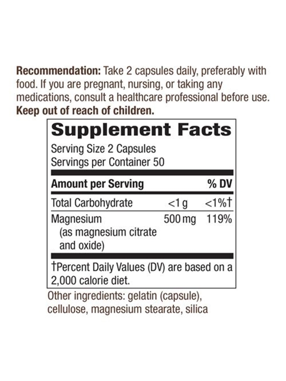 Magnesium Complex - 100 Capsules - Alternate View 1