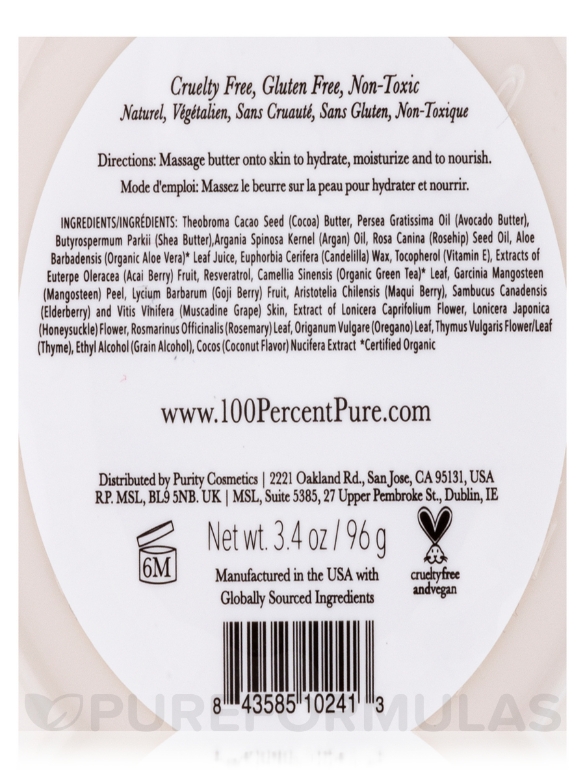 Coconut Whipped Body Butter - 3.4 oz (96 Grams) - Alternate View 3