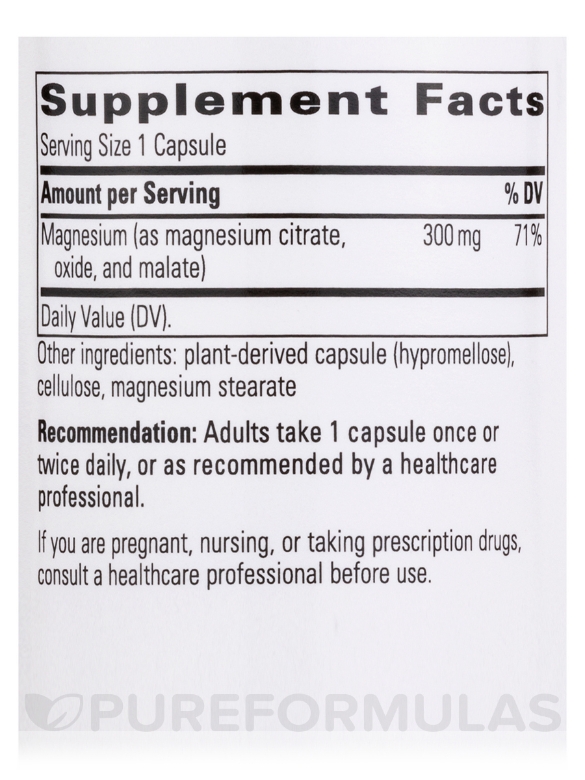 Tri-Magnesium - 90 Veg Capsules - Alternate View 4