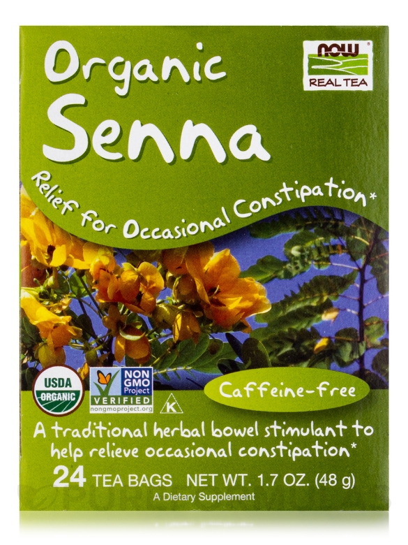 NOW® Real Tea - Senna Tea - 24 Tea Bags - Alternate View 1