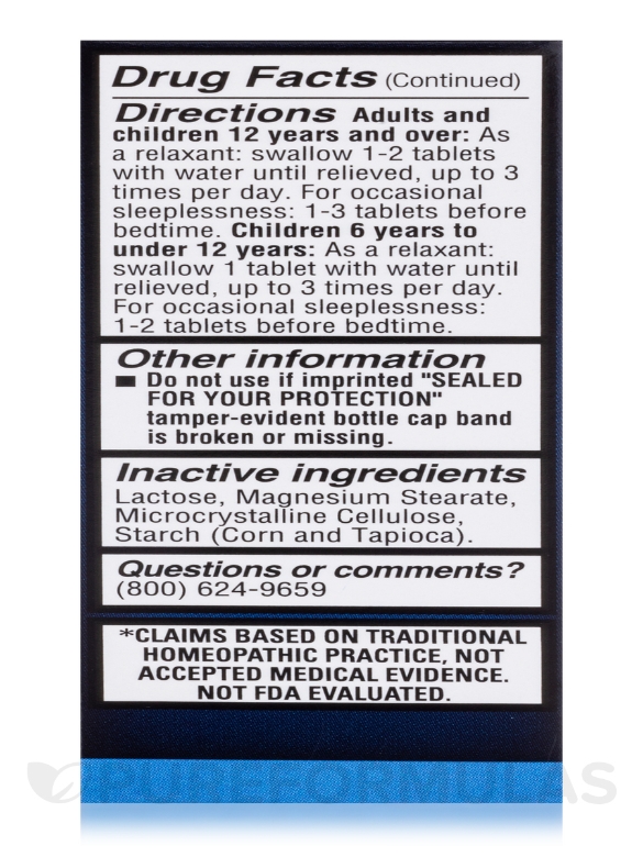 Calms Forté - 100 Tablets - Alternate View 8