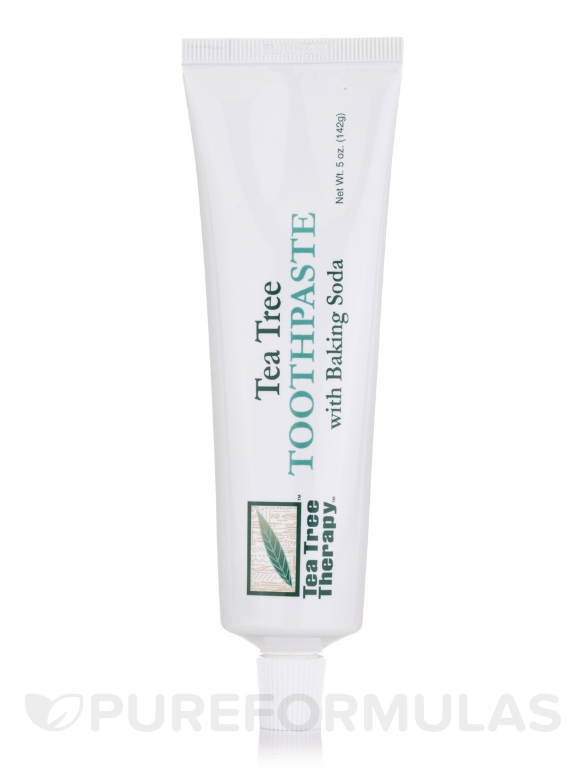 Tea Tree Toothpaste With Baking Soda (Antiseptic) - 5 oz (142 Grams) - Alternate View 2