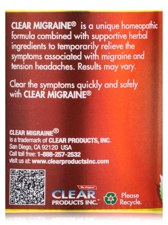 Clear Migraine® - 60 Capsules - Alternate View 5