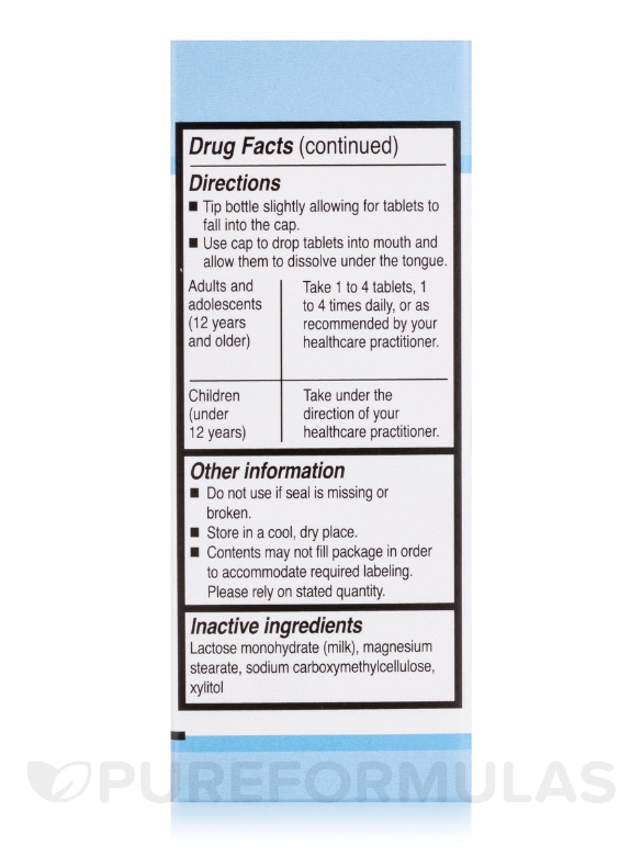 SCHUESSLER - Calcarea Fluorica 6X - 100 Tablets - Alternate View 5