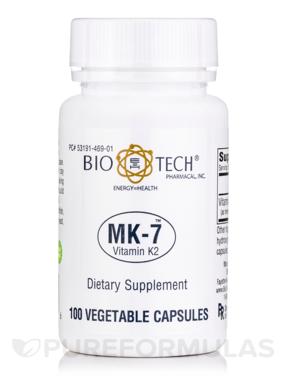 MK-7™ (Vitamin K2) - 100 Vegetable Capsules