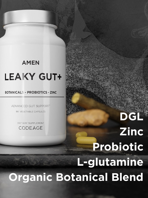 Amen Leaky Gut + - 90 Veggie Capsules - Alternate View 6