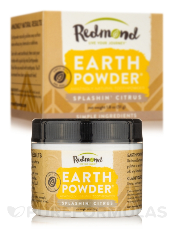 Earthpowder Spashin' Citrus Toothpowder - 1.8 oz (51 Grams) - Alternate View 1