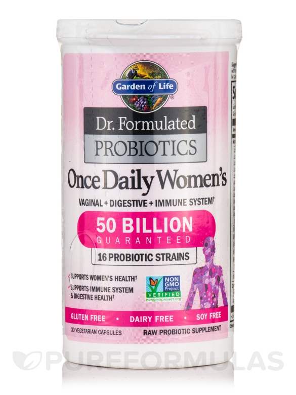 Dr. Formulated Probiotics Once Daily Women's - 30 Vegetarian Capsules - Alternate View 7