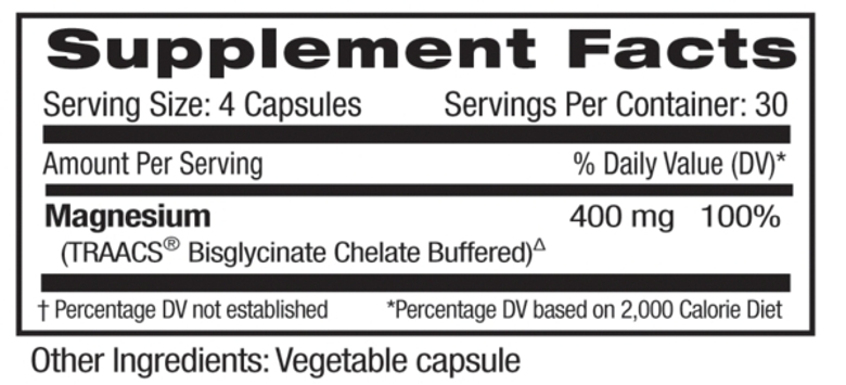 Pure Albion® Magnesium 400 mg - 120 Vegetable Capsules - Alternate View 4