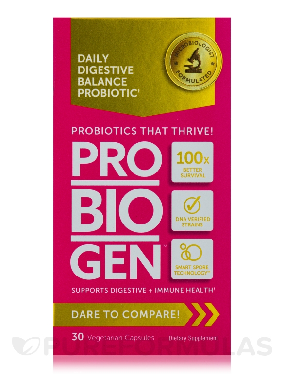 Daily Digestive Balance Probiotic - 30 Vegetarian Capsules - Alternate View 3