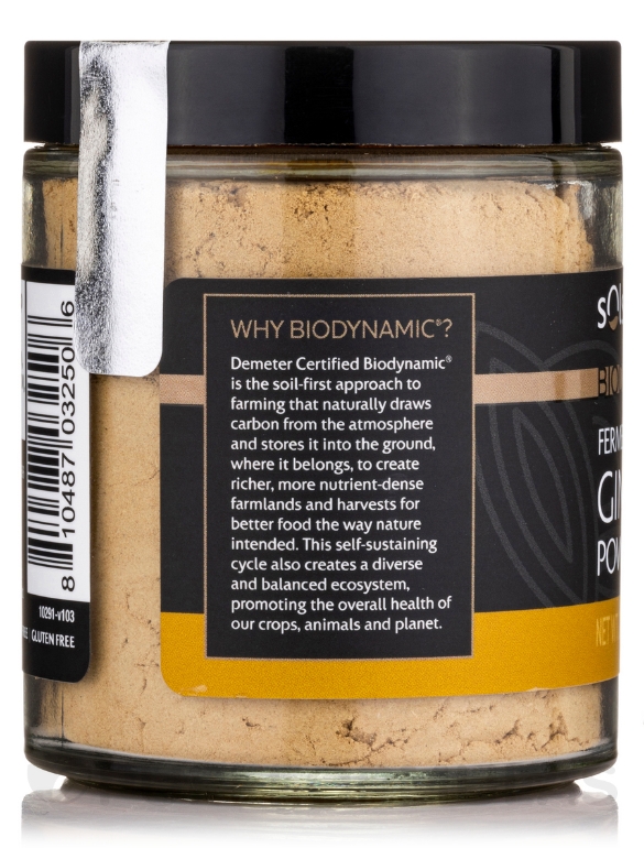 Solspring™ Biodynamic® Organic Fermented Ginger Powder - 2.4 oz (70 Grams) - Alternate View 2