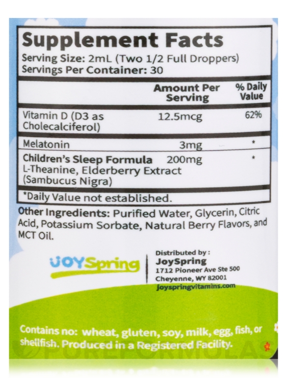 SleepBerry Sleep Aid - 2 fl. oz (60 ml) - Alternate View 3