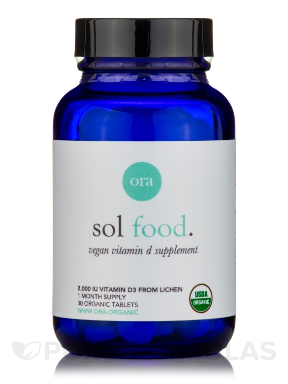 Sol Food: Organic Vitamin D Tablets - 30 Organic Tablets