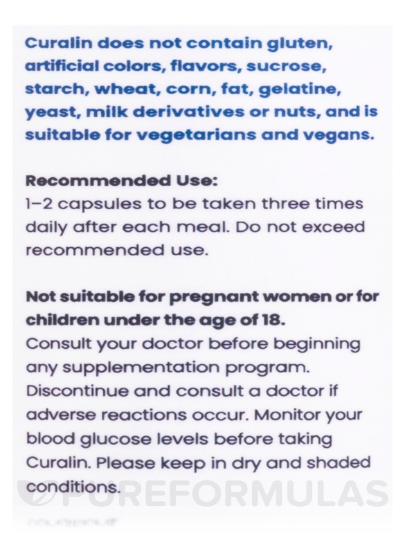 CuraLín Advanced Glucose Support - 42 Capsules - Alternate View 4