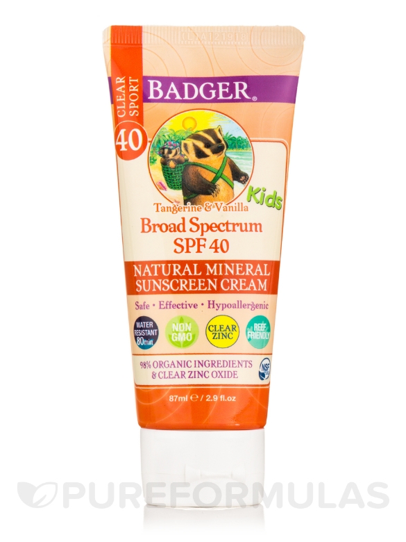 Clear Zinc Sunscreen Cream for Kids