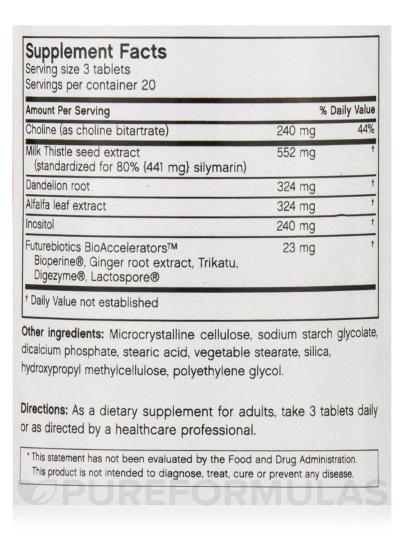 Silymarin Plus™ - 60 Vegetarian Tablets - Alternate View 3