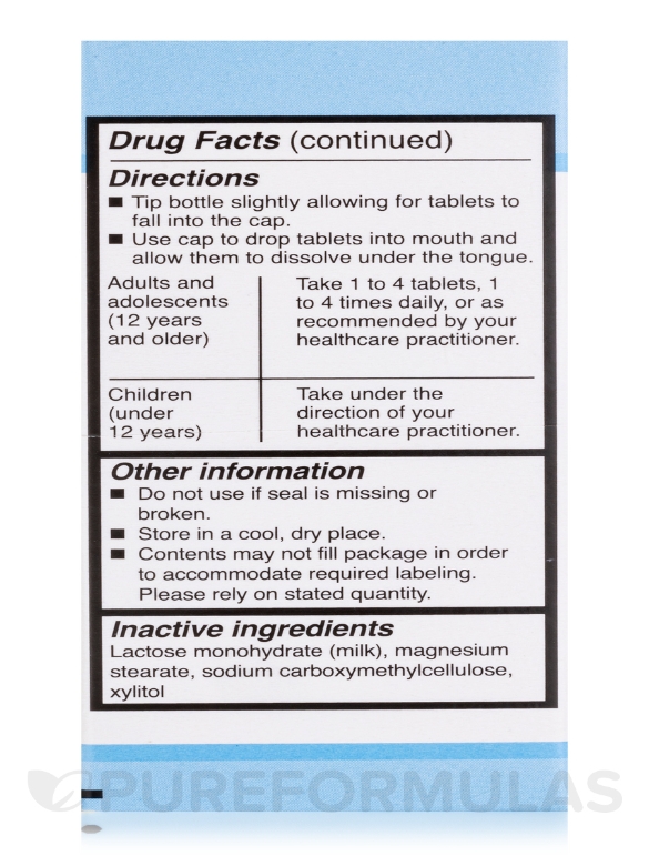 SCHUESSLER - Calcium Phosphoricum 6X - 100 Tablets - Alternate View 8