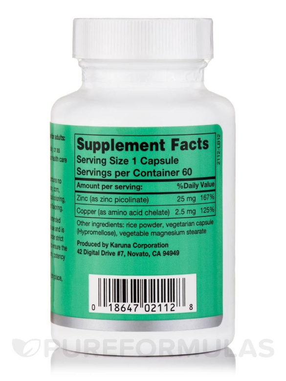 Zinc Picolinate Plus™ - 60 Vegetarian Capsules - Alternate View 2