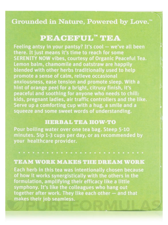 Organic Peaceful™ Tea - 16 Tea Bags - Alternate View 5