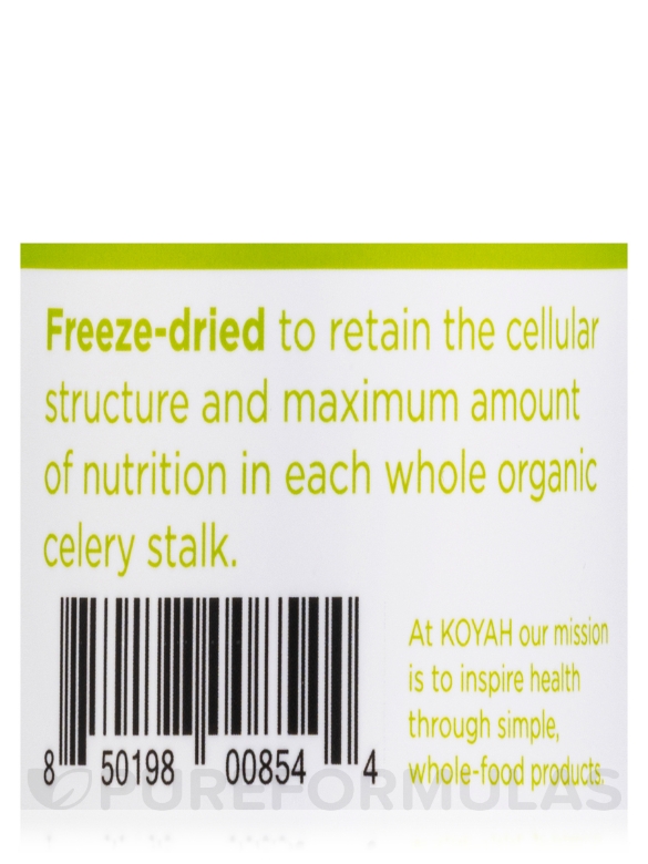 Organic Freeze-Dried Celery Powder - 2.65 oz (75 Grams) - Alternate View 4