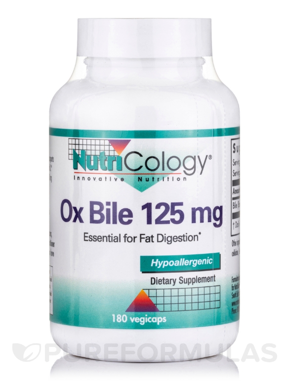 Ox Bile 125 mg - 180 vegicaps