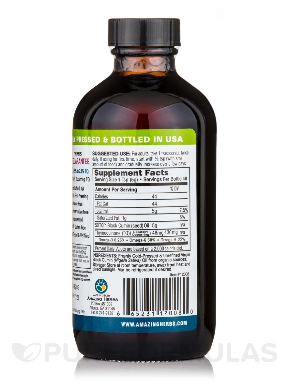 Premium Black Seed Oil - 8 fl. oz (240 ml) - Alternate View 2