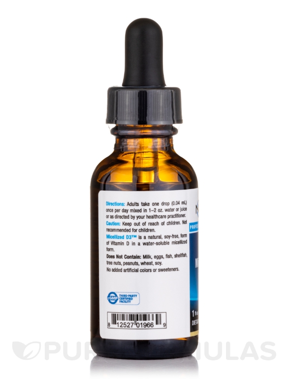 Micellized D3™ 1200 IU - 1 fl. oz (30 ml) - Alternate View 2