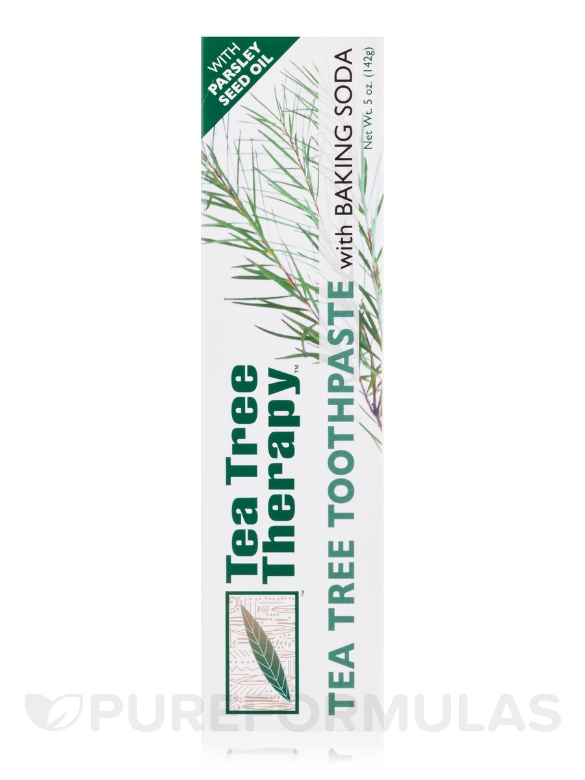 Tea Tree Toothpaste With Baking Soda (Antiseptic) - 5 oz (142 Grams) - Alternate View 3