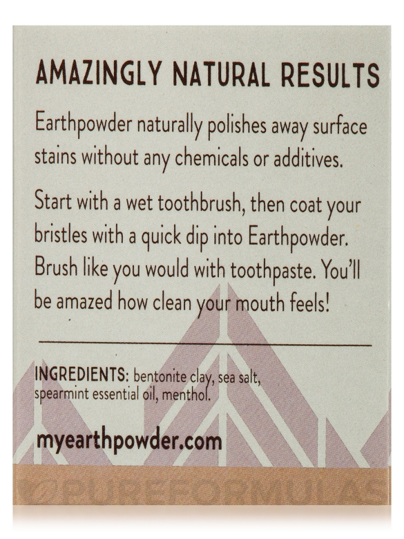 Earthpowder Unsweetened Spearmint Toothpowder - 1.8 oz (51 Grams) - Alternate View 9