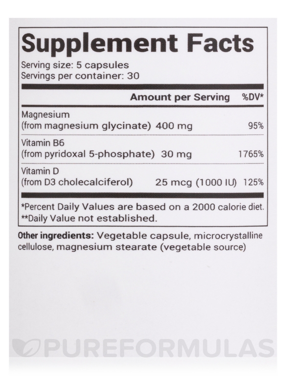 Magnesium Glycinate - 150 Capsules - Alternate View 4