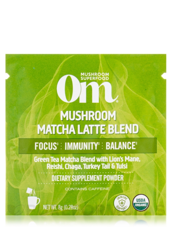 Organic Mushroom Matcha Latte Blend - 10 Packets - Alternate View 2