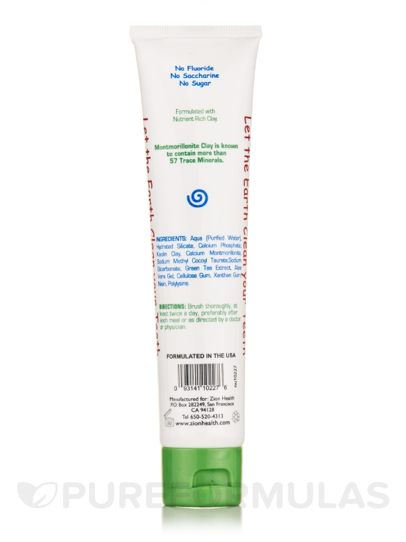 ClayBrite Sensitive Mineral Toothpaste - 4 oz (113 Grams) - Alternate View 1