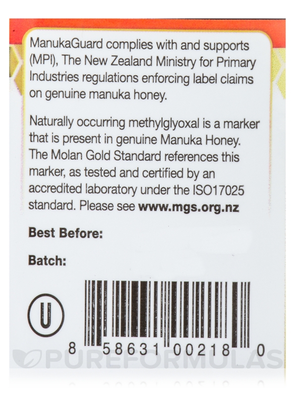 Premium Gold Throat Manuka Honey 8+ MGO 200 - 8.8 oz (250 Grams) - Alternate View 5