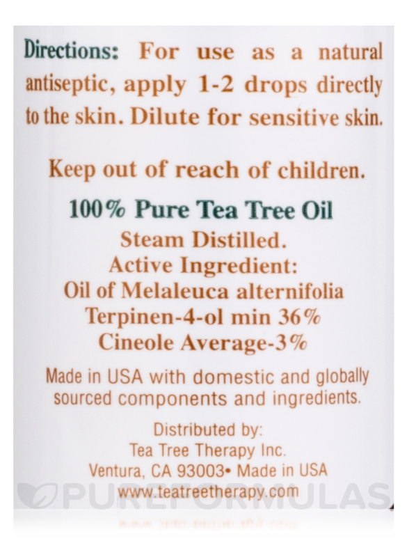 100% Pure Australian Tea Tree Oil - 1 fl. oz (30 ml) - Alternate View 4