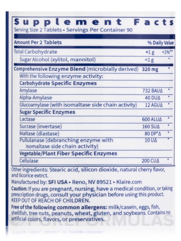 Vital-Zymes™ Chewable - 180 Chewable Tablets - Alternate View 3