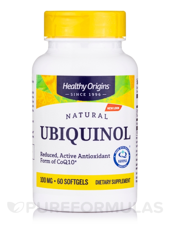 Natural Ubiquinol 100 mg - 60 Softgels