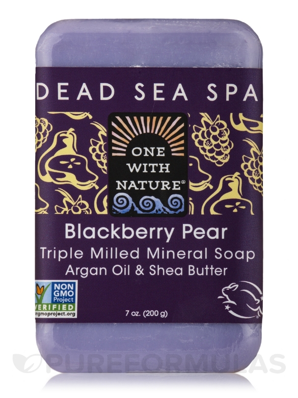 Blackberry Pear - Triple Milled Mineral Soap Bar with Argan Oil & Shea Butter - 7 oz (200 Grams) - Alternate View 1