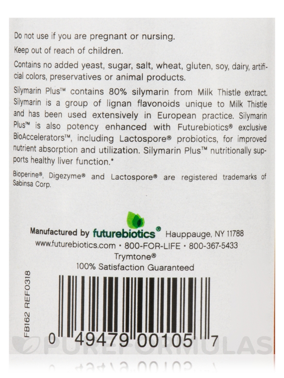 Silymarin Plus™ - 60 Vegetarian Tablets - Alternate View 4