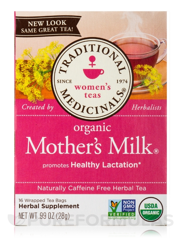 Organic Mother's Milk Tea - 16 Tea Bags - Alternate View 1