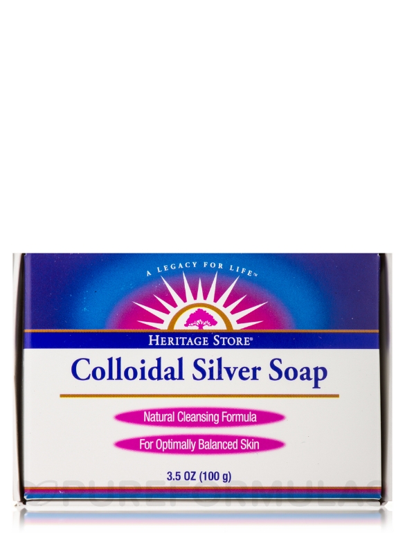 Colloidal Silver Soap Bar - 3.5 oz (100 Grams) - Alternate View 2