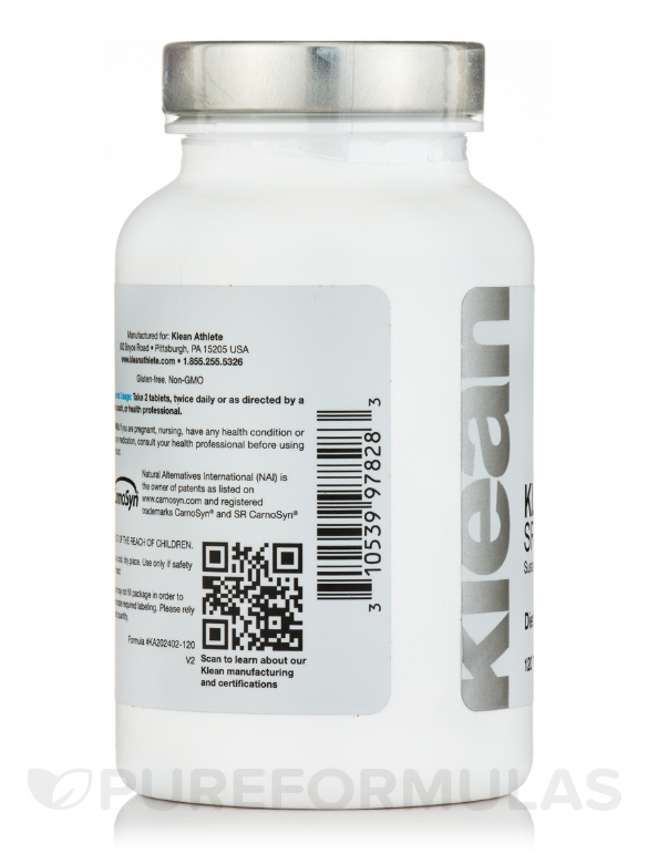 Klean SR Beta-Alanine™ - 120 Tablets - Alternate View 3