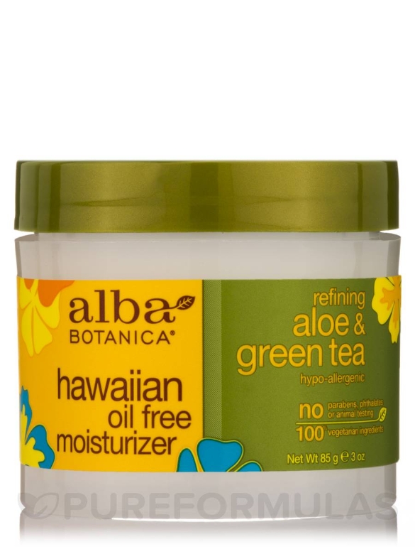 Natural Hawaiian Oil Free Moisturizer Refining Aloe & Green Tea - 3 oz (85 Grams) - Alternate View 7