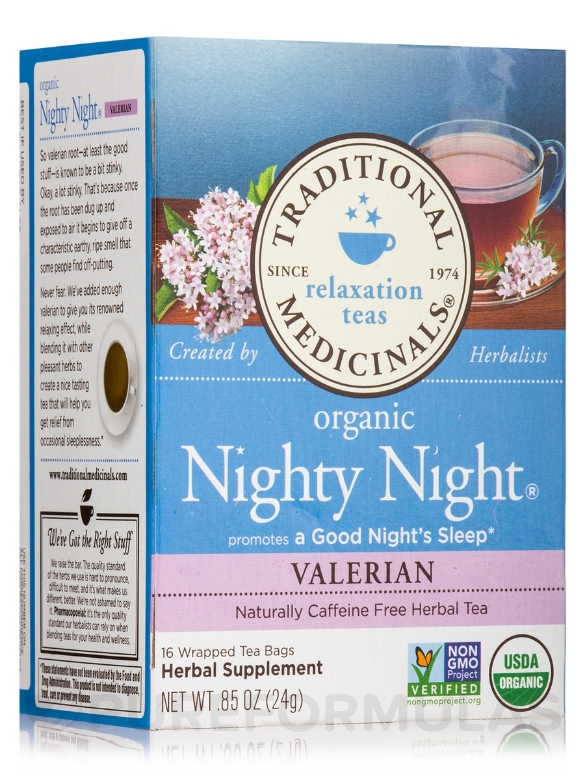 Organic Nighty Night Valerian Tea - 16 Tea Bags