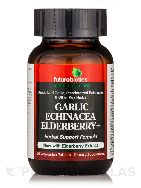 Garlic Echinacea Elderberry+ - 60 Vegetarian Tablets