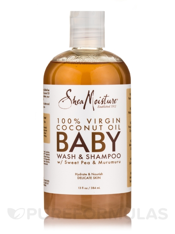 100% Virgin Coconut Oil Baby Wash & Shampoo - 13 fl. oz (384 ml)